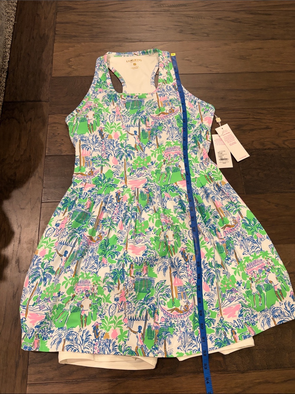 New With Tags Lilly Pulitzer Luxletic Punta Cana Athletic Dress Sz S - Picture 11 of 14